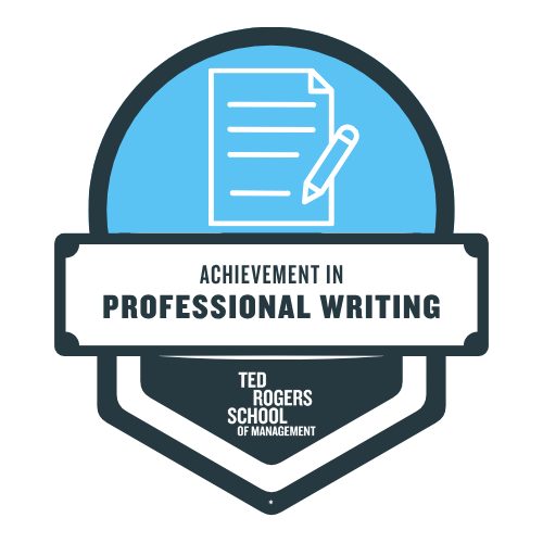 Achievement in Professional Writing