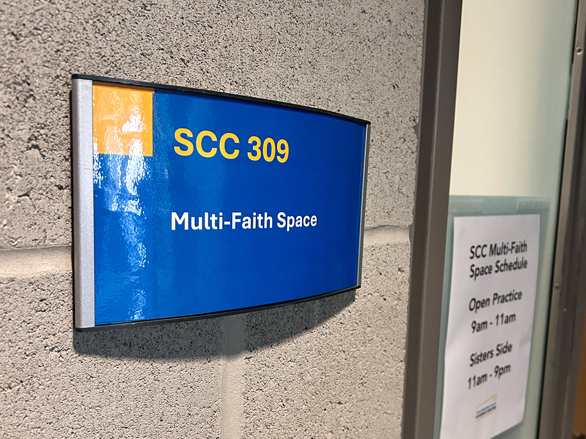 Multi-faith room sign