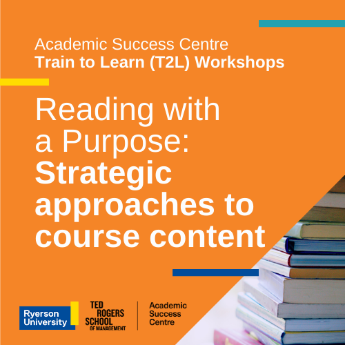 Reading with a Purpose: Strategic approaches to course content