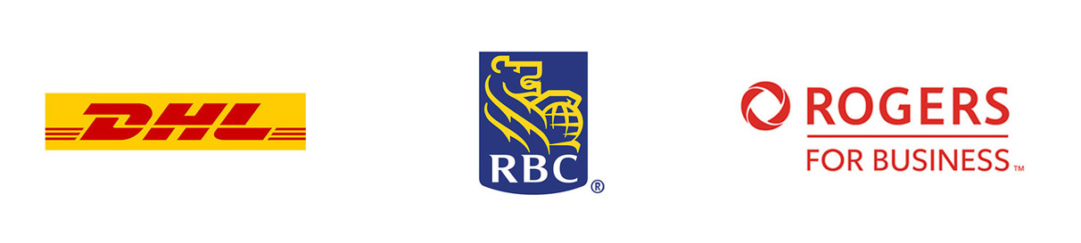 SLP platinum sponsors are DHL, RBC, and Rogers for Business