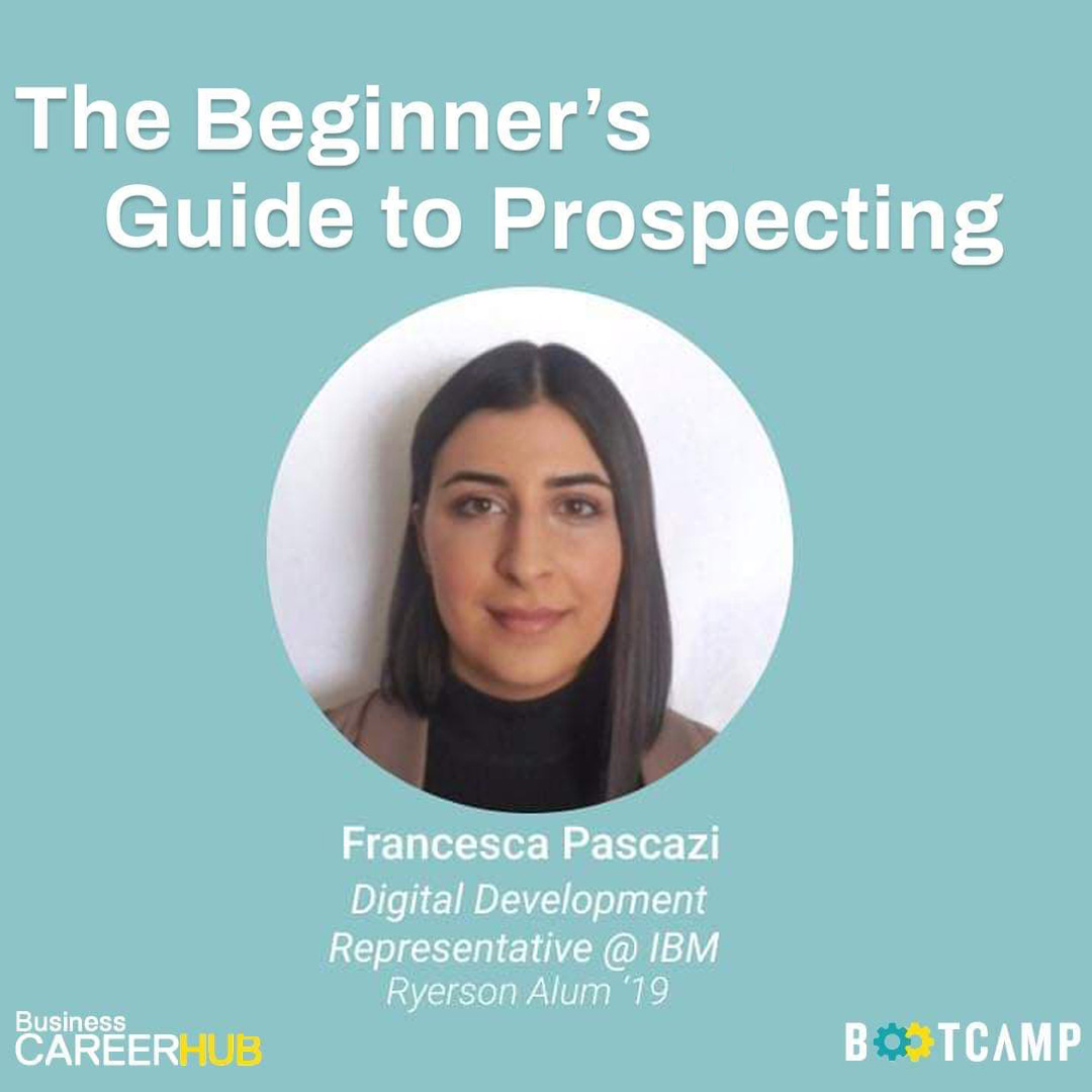 Sales Leadership Bootcamp - The Beginner's Guide to Prospecting with Francesca Pascazi