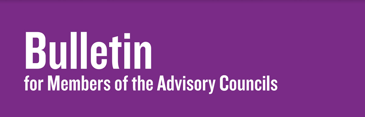 Bulletin for Members of the Advisory Councils