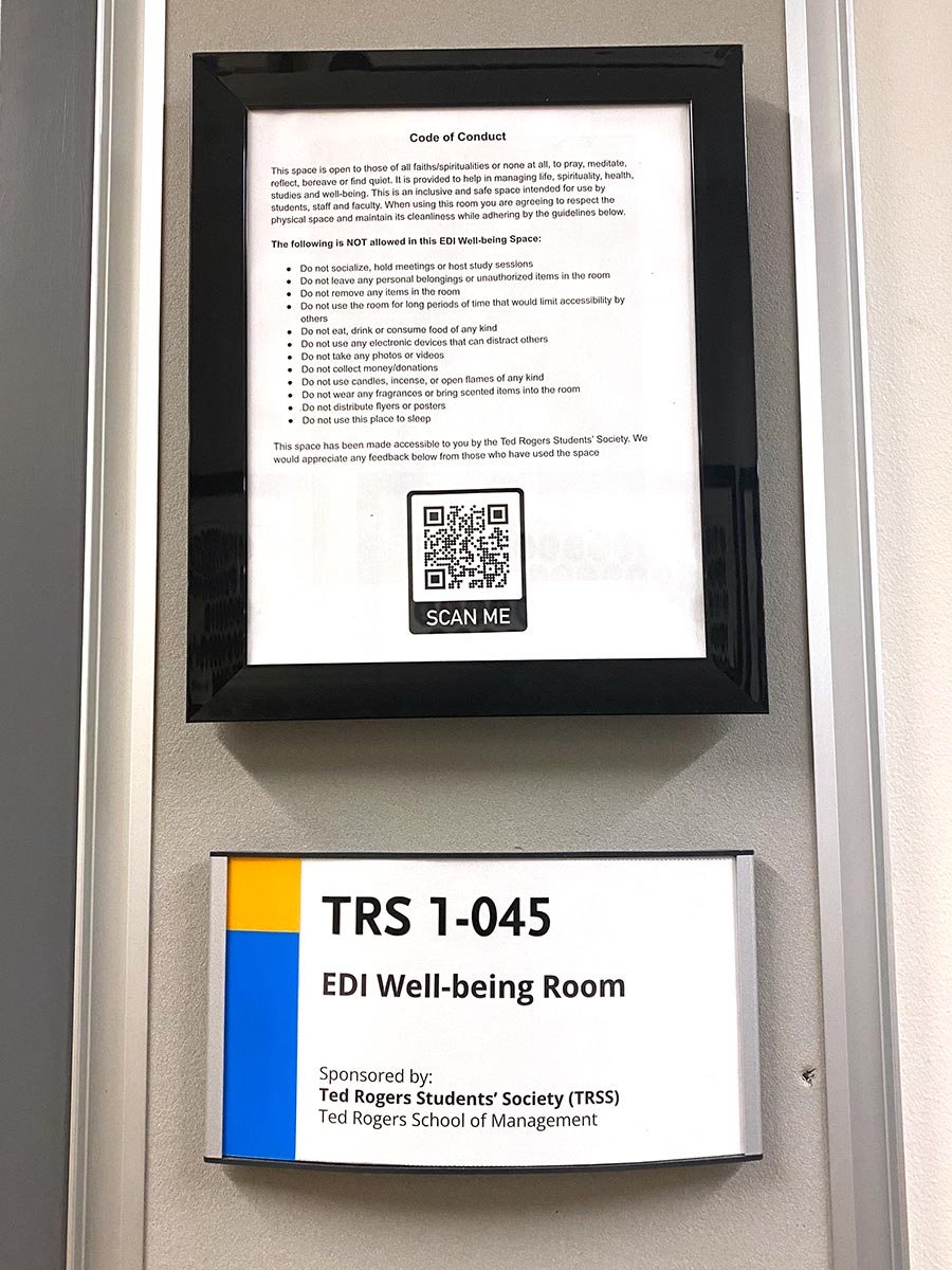 EDI Well-being Room TRS 1-045