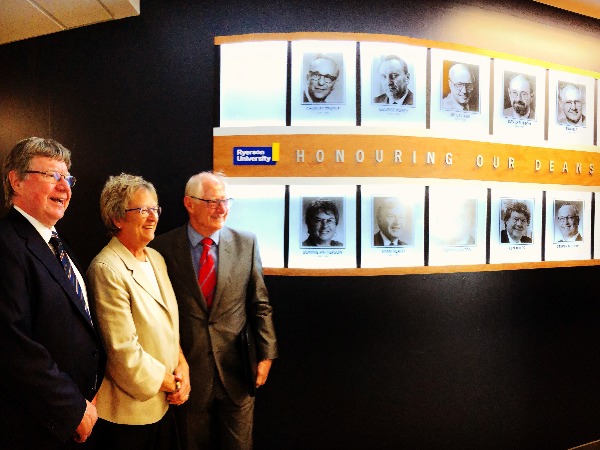 From left: Ken Jones, Bonnie Patterson, Tim Reid