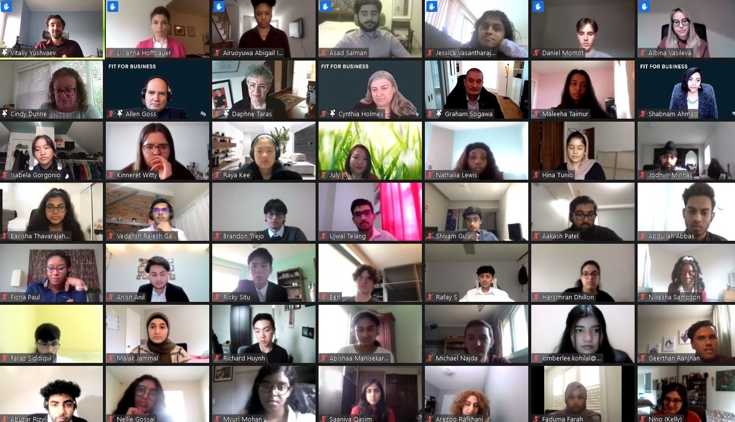 Fit for Business Top 10 Ceremony over Zoom