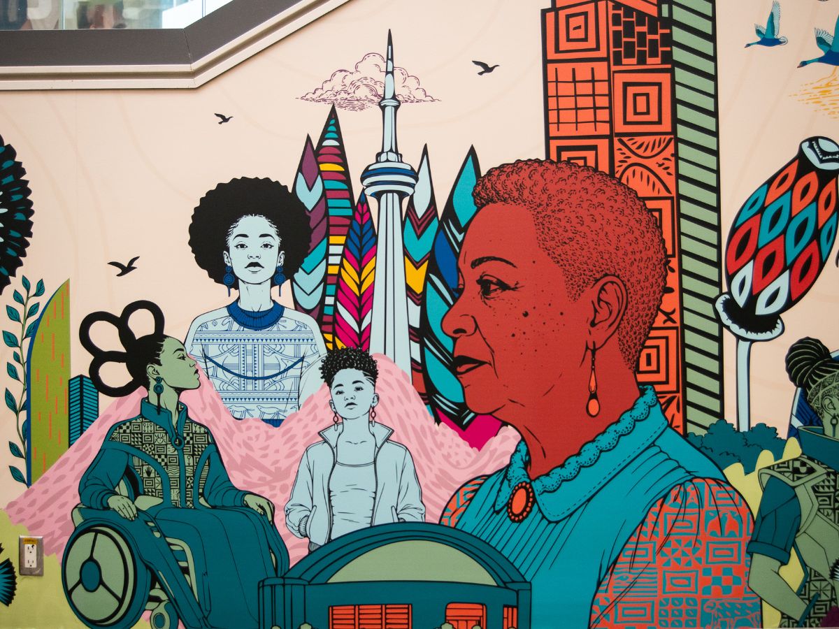Black Flourishing Art Installation - TRSM 