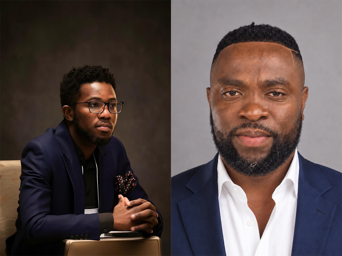 PhD in Accounting students Lucas Agbeli and Isaac Agyemang