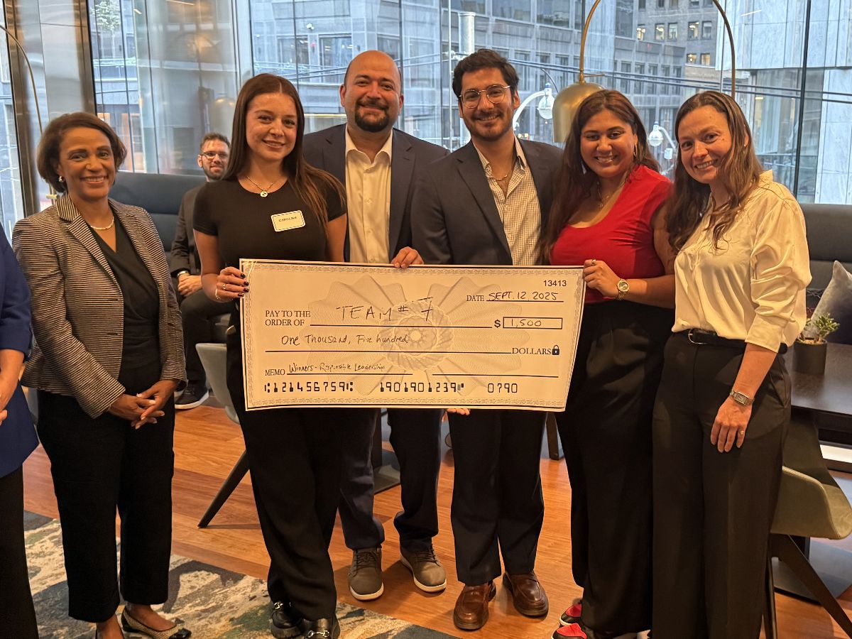 MBA Leadership Challenge - Cheque Presentation