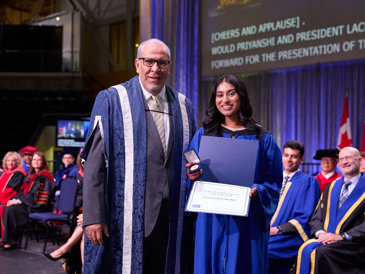 Priyanshi Patel at Convocation 