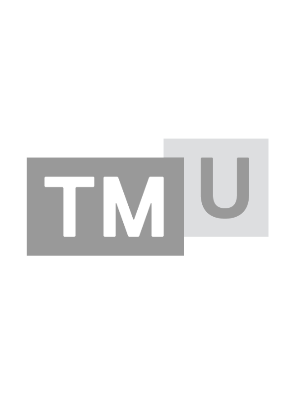 Greyscale TMU logo
