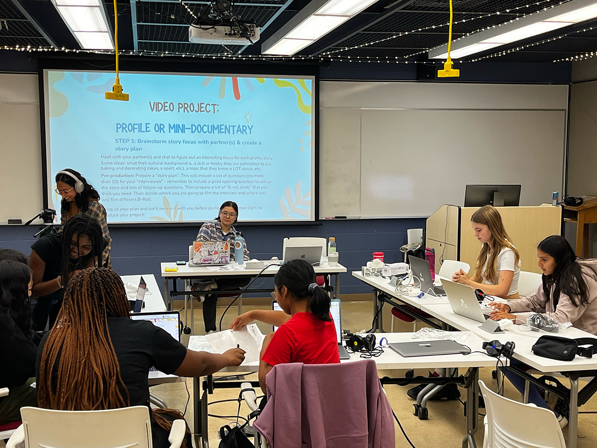Students in a classroom