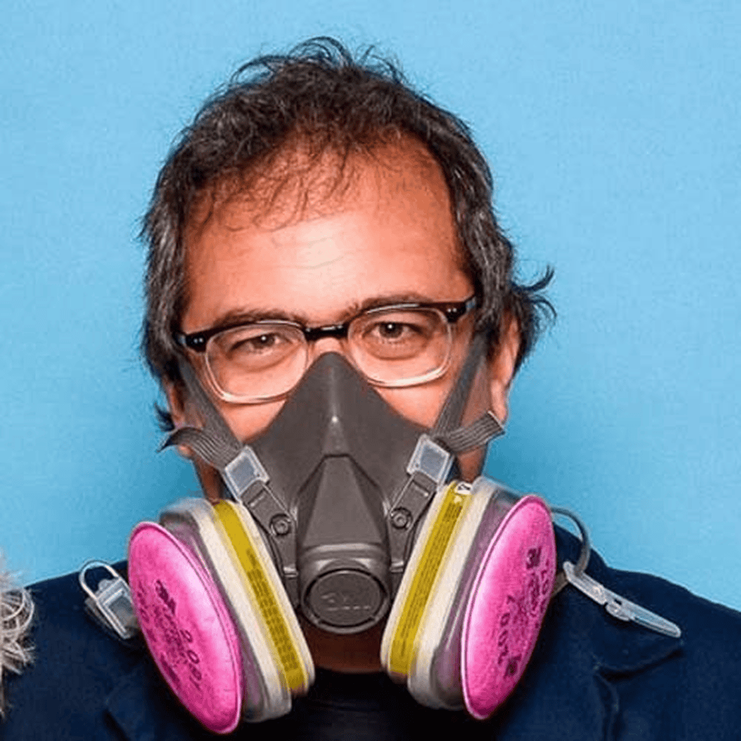 Man with mask