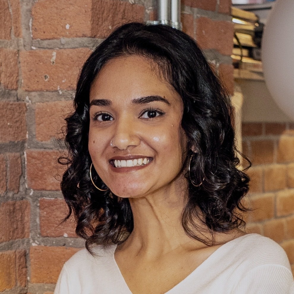 Woman smiling