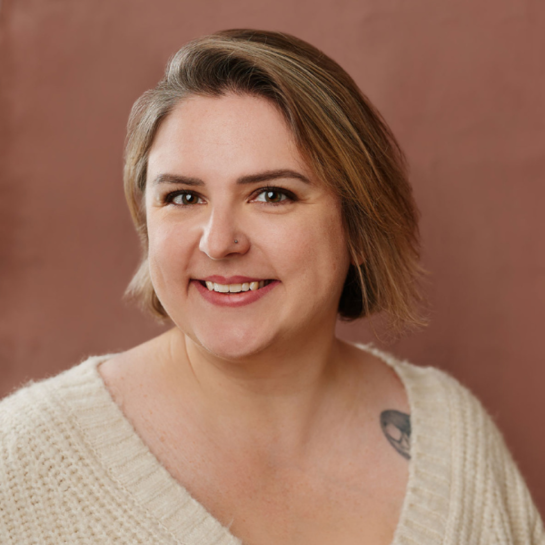 Woman smiling