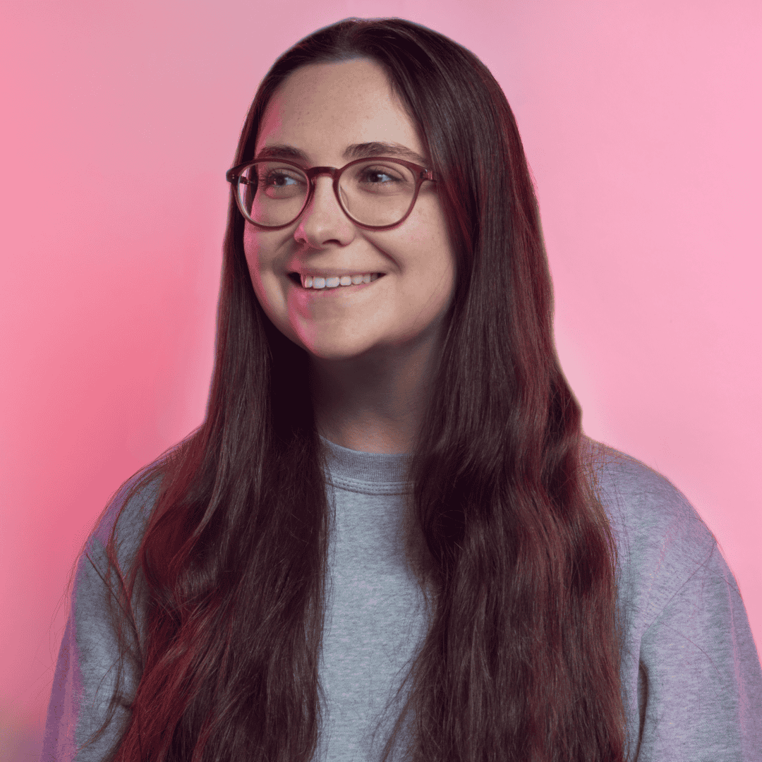 Woman smiling
