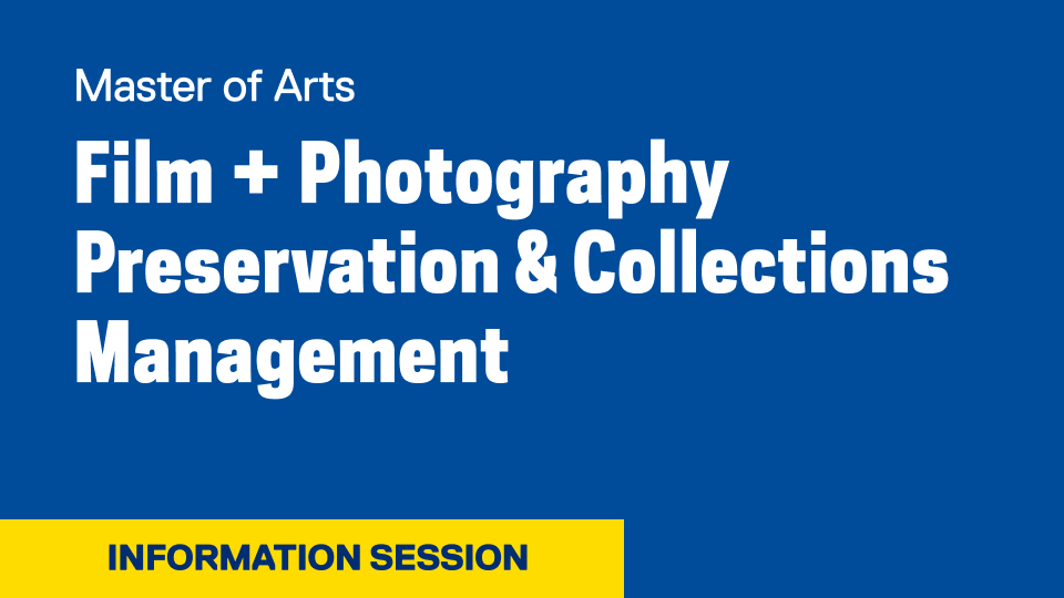 Film + Photography Preservation & Collections Management