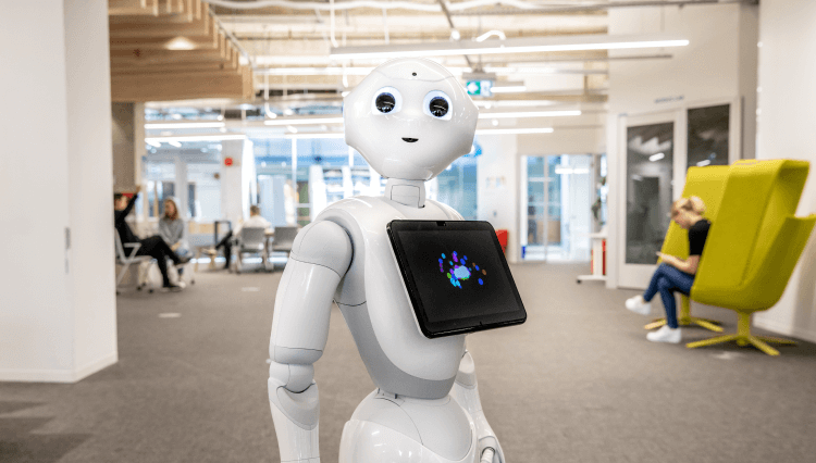 Pepper robot in The Catalyst research space