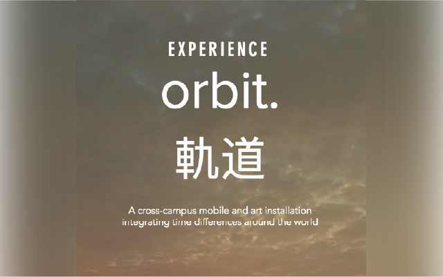 experience orbit. a cross-campus mobile and art installation integrating time differences around the world