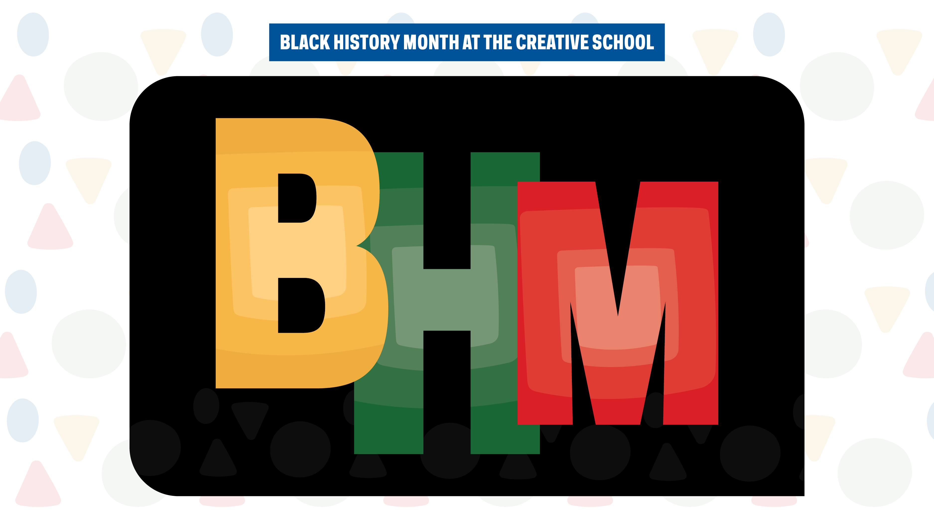 Black History Month event decorative graphics