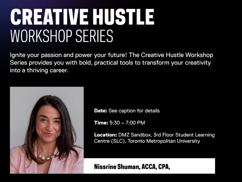 Creative Hustle Workshop Series