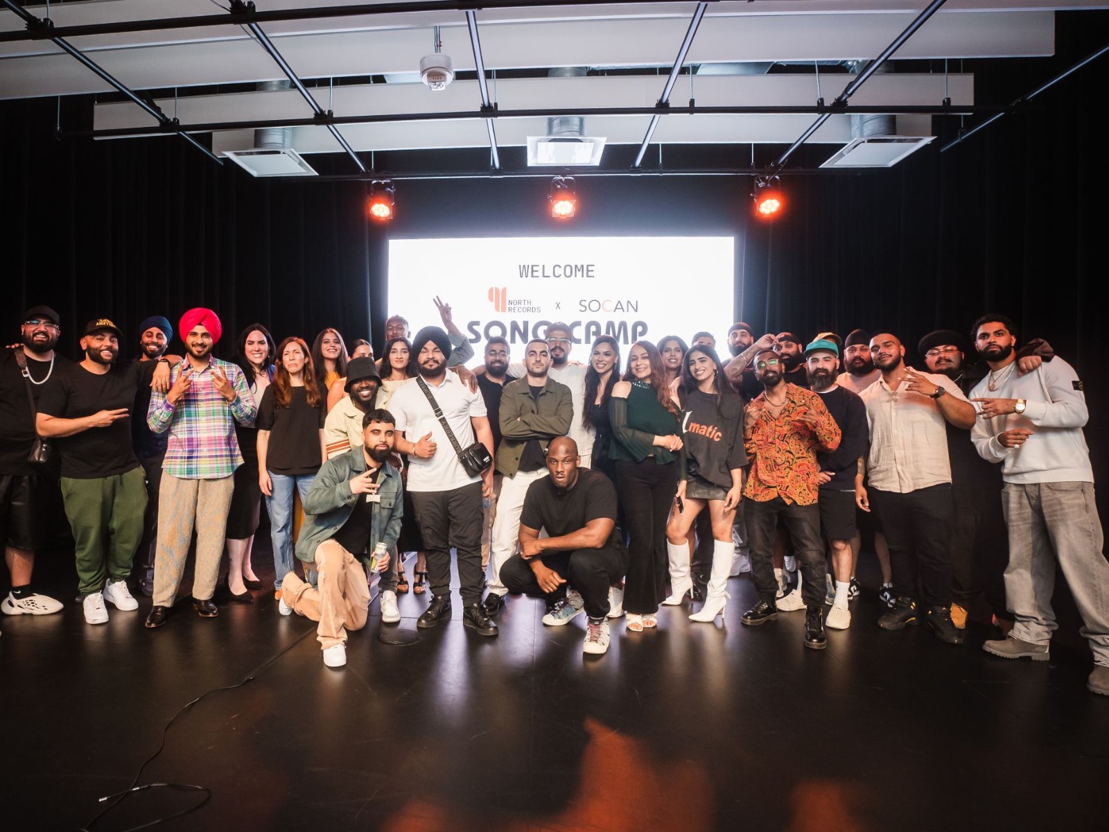 Participants at 91 NORTH RECORDS’ Songwriters Camp, hosted at Warner Music Canada. Image courtesy of Brad Ardley.