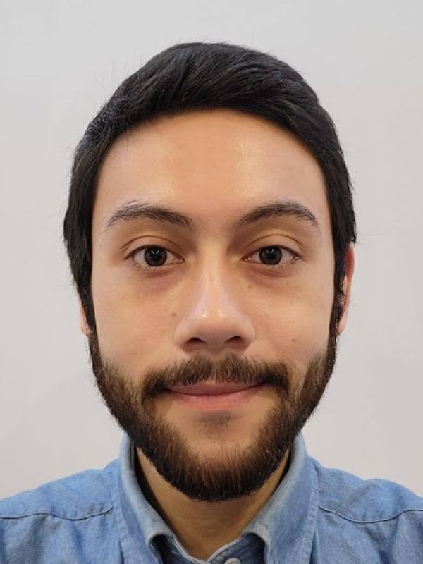 Producer of The Sessions, Ethan Geoffrey Lee. He has brown hair and a beard and is looking into the camera