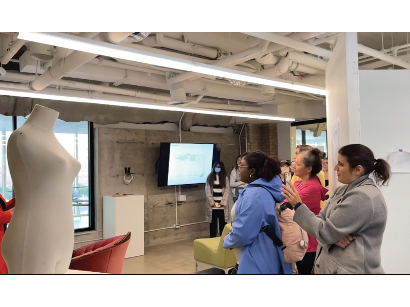 TMU community members at the launch of the Assembly Gallery