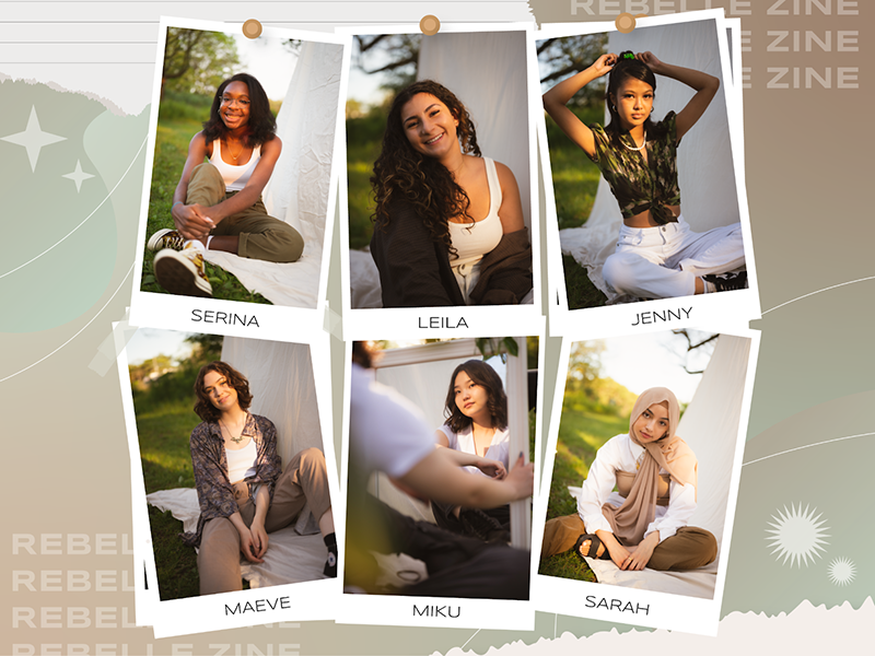 All the current executive team members of Rebelle Zine 