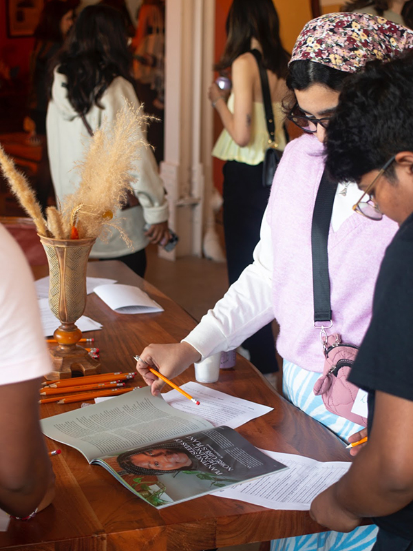 People read through Rebelle Zine