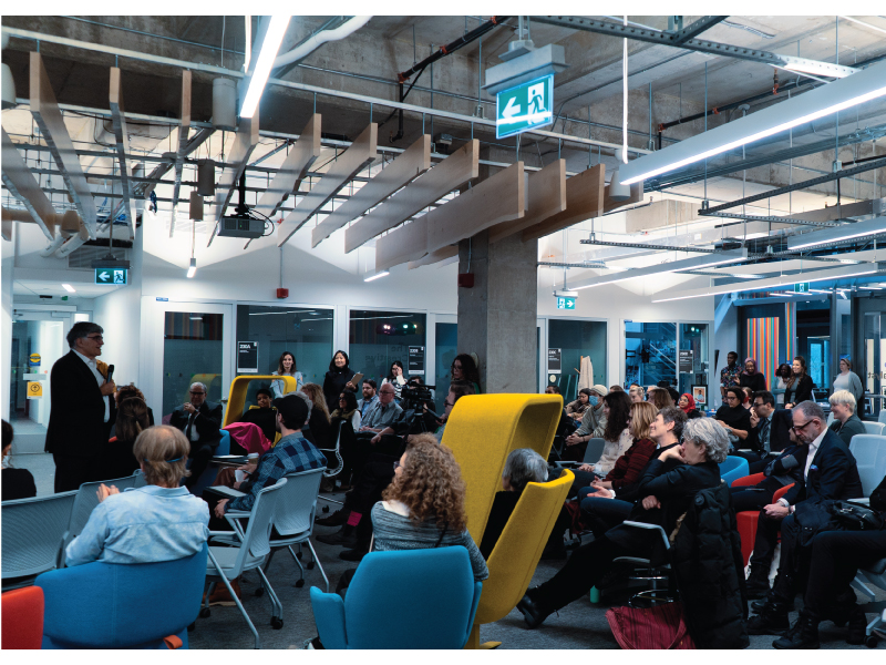 A crowd at RUBIX watching Dean Charles Falzon