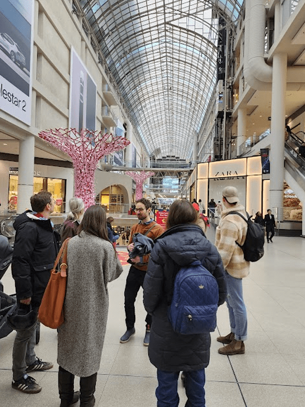 Soup Salon participants in the eaton centre