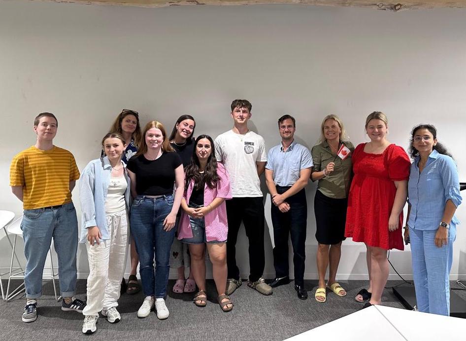 Denmark professionals standing for a group photo 