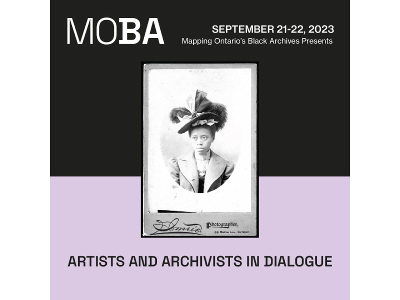 Graphic image promoting MOBA in yellow letters