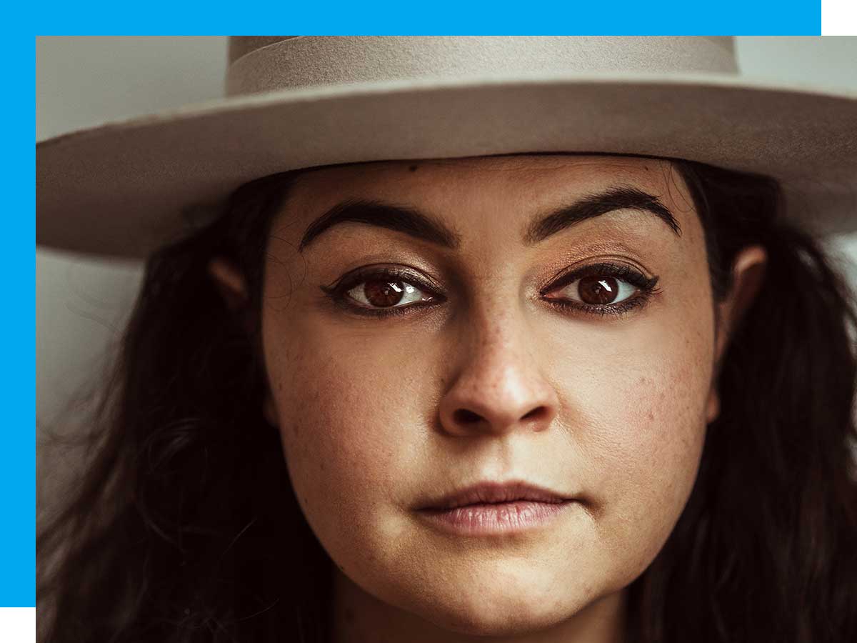 Woman in hat