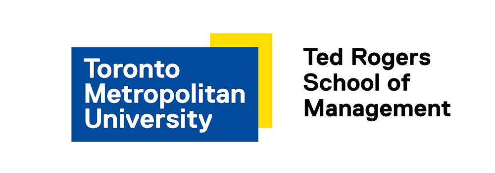 Toronto Metropolitan University  - Ted Rogers School of Management logo lockup