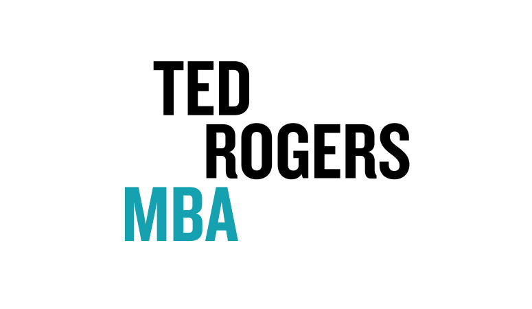 Ted Rogers MBA vertical wordmark on white background 