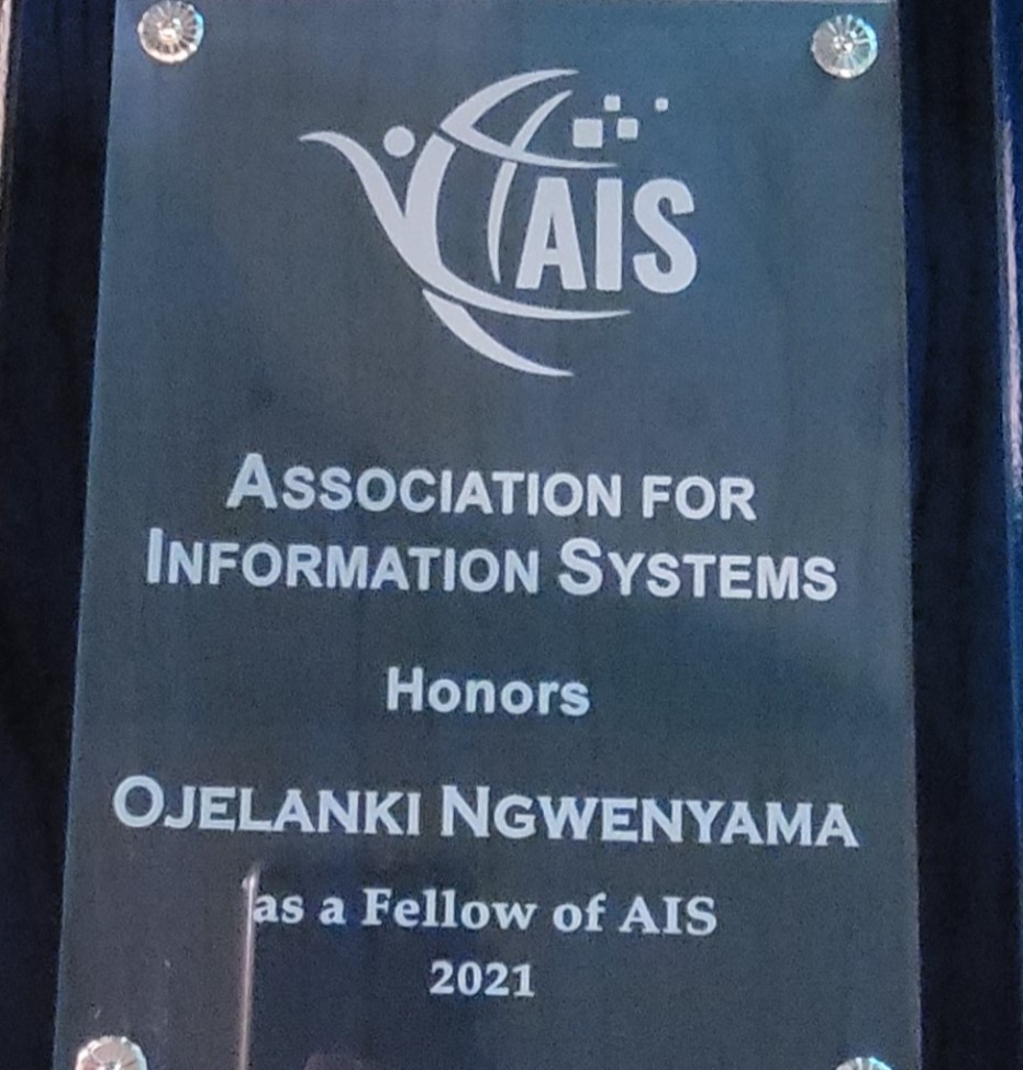 memento presented to Ojelanki by AIS conference