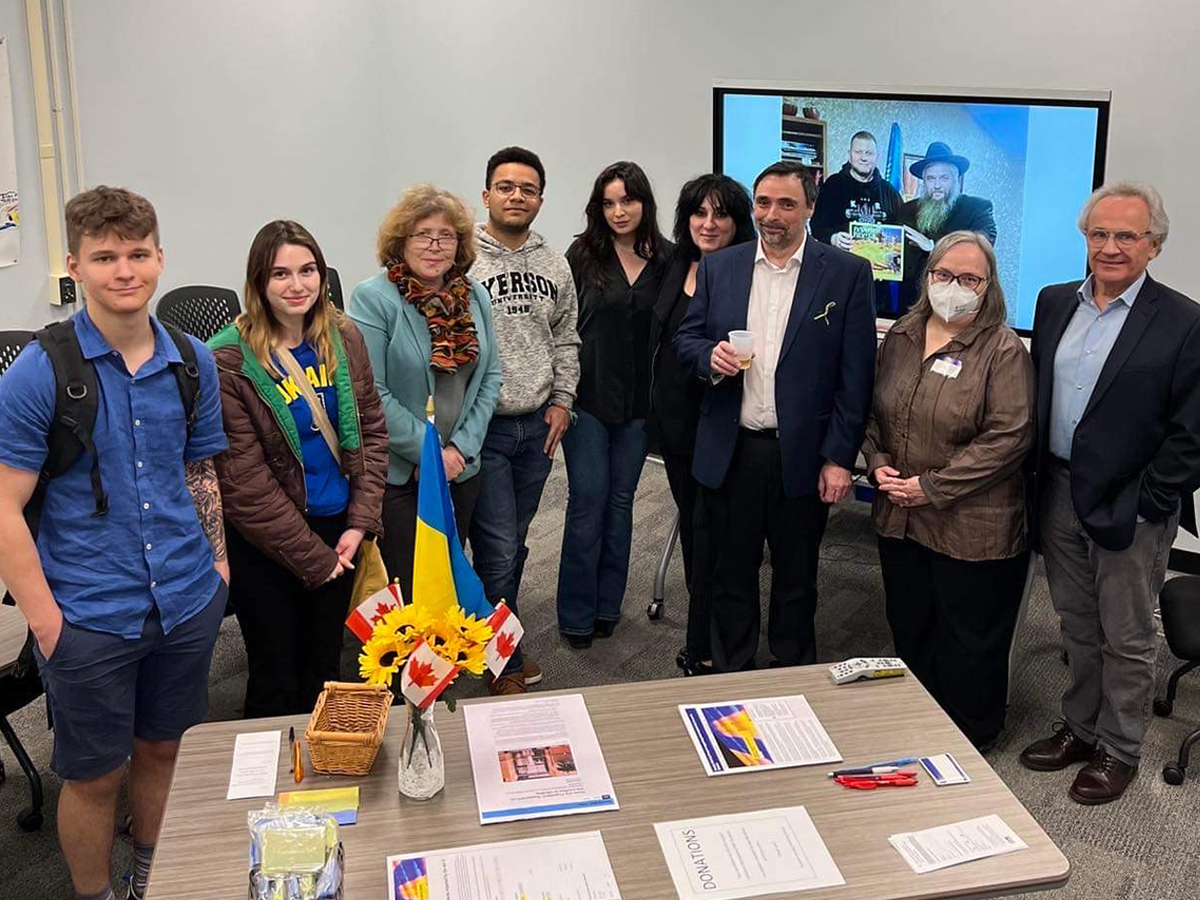 Alik Gomelski and The Faculty Working Group supporting  those impacted by the war in Ukraine