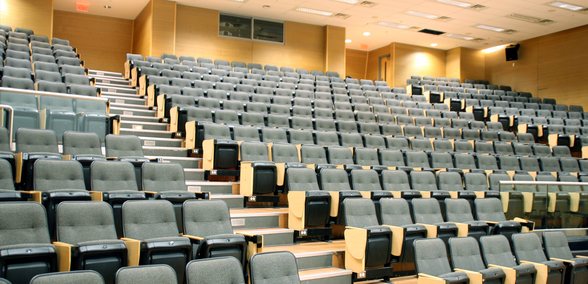 Seating in ENG 103 lecture hall