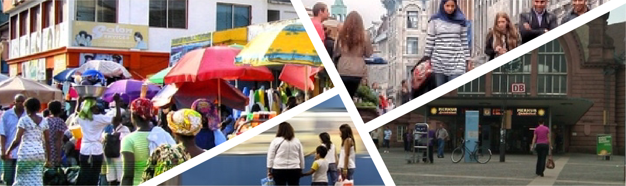 Street scenes from regional hubs