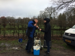 spencer doing field work