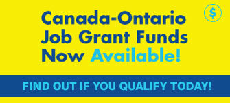 Canada-Ontario Job Grant Funds Now Available!