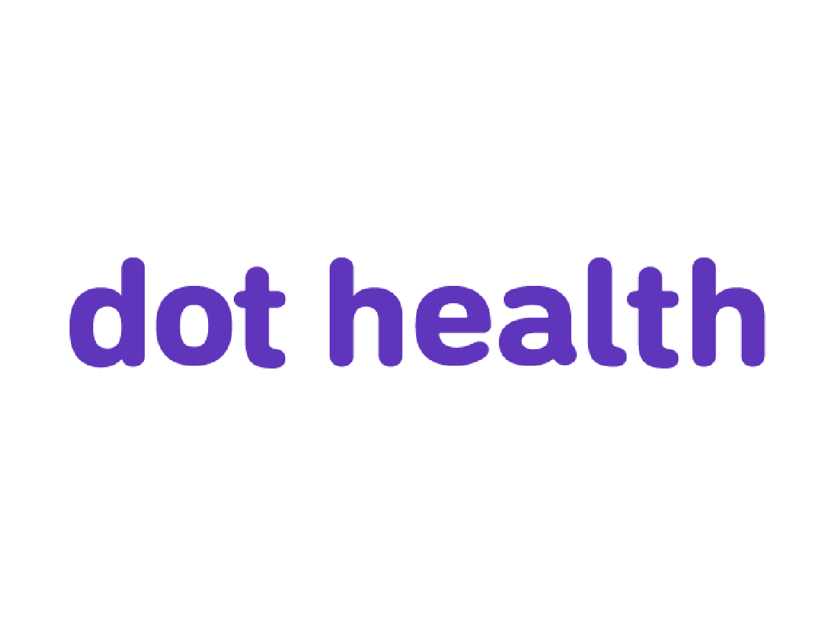 Dot Health logo with link to dot health website