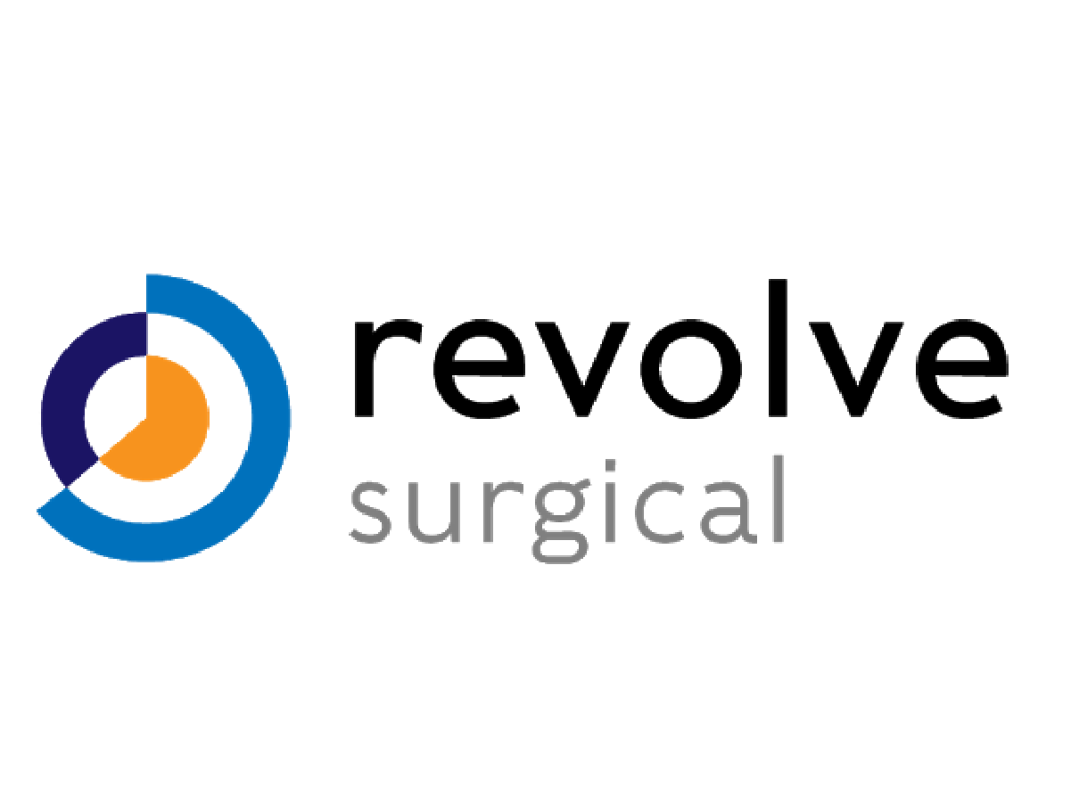 Revolve surgical logo with link to revolve surgical website