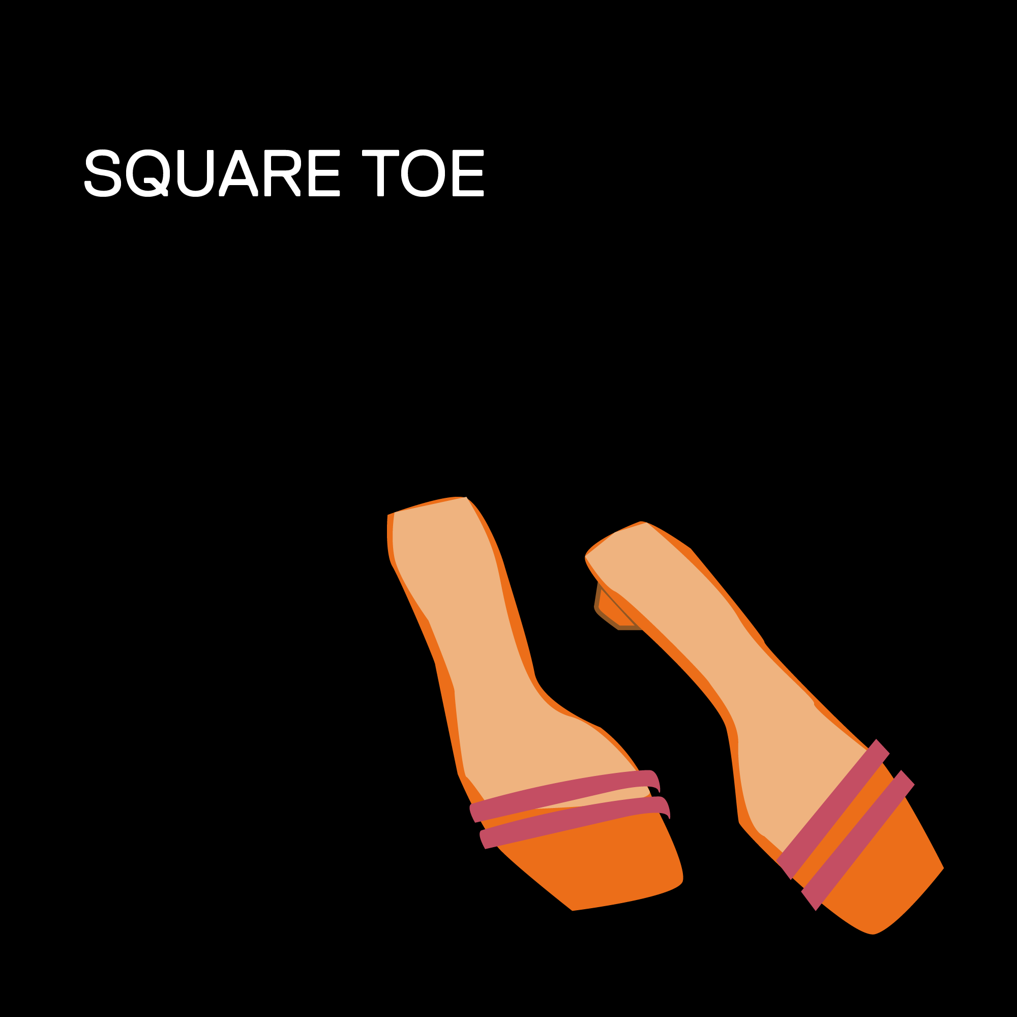 ss2020 trends square toe shoes