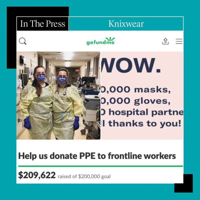 Knix personal protective equipment donation