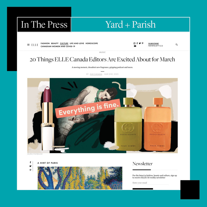 Yard and Parish Elle feature