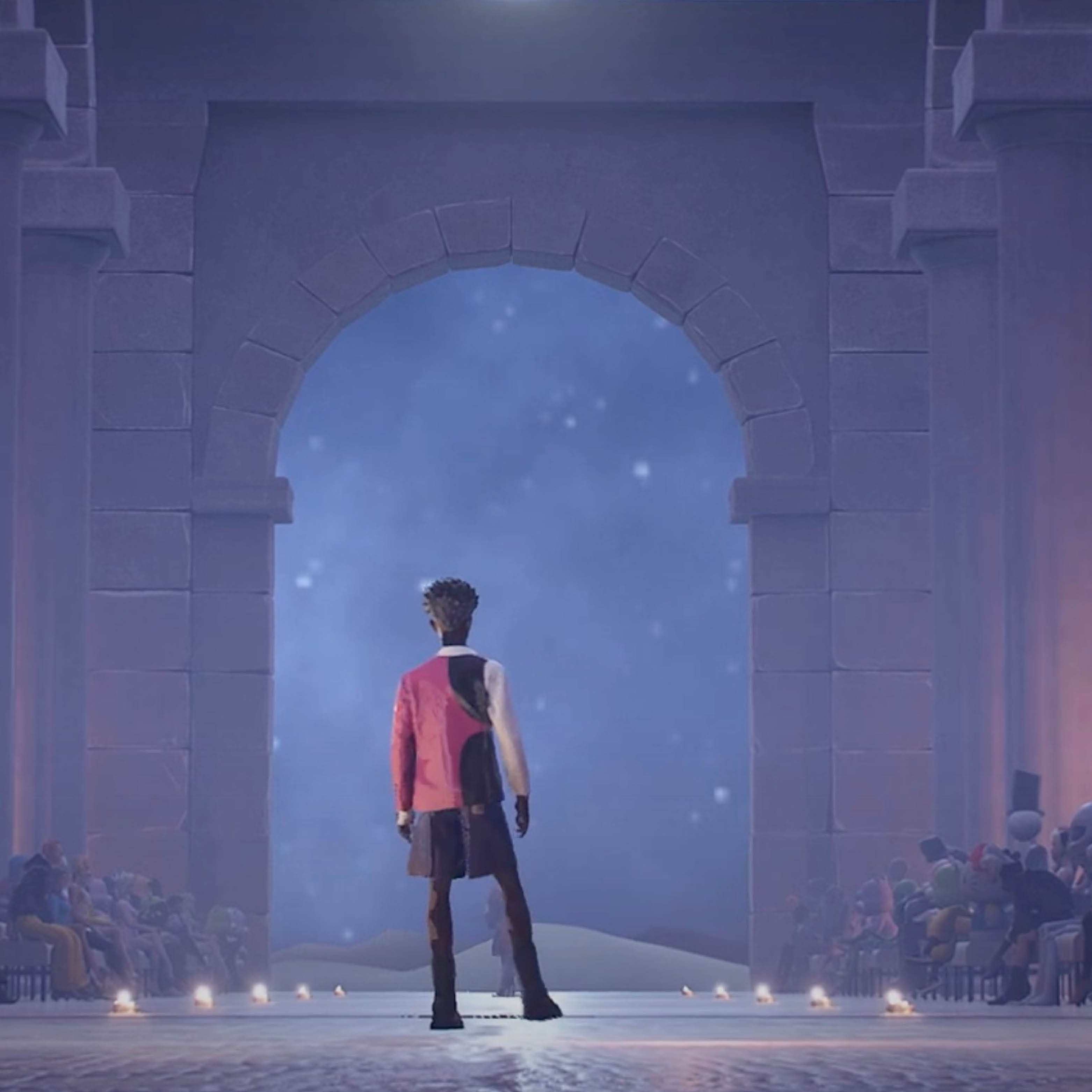 GCDS animated set and outfits.