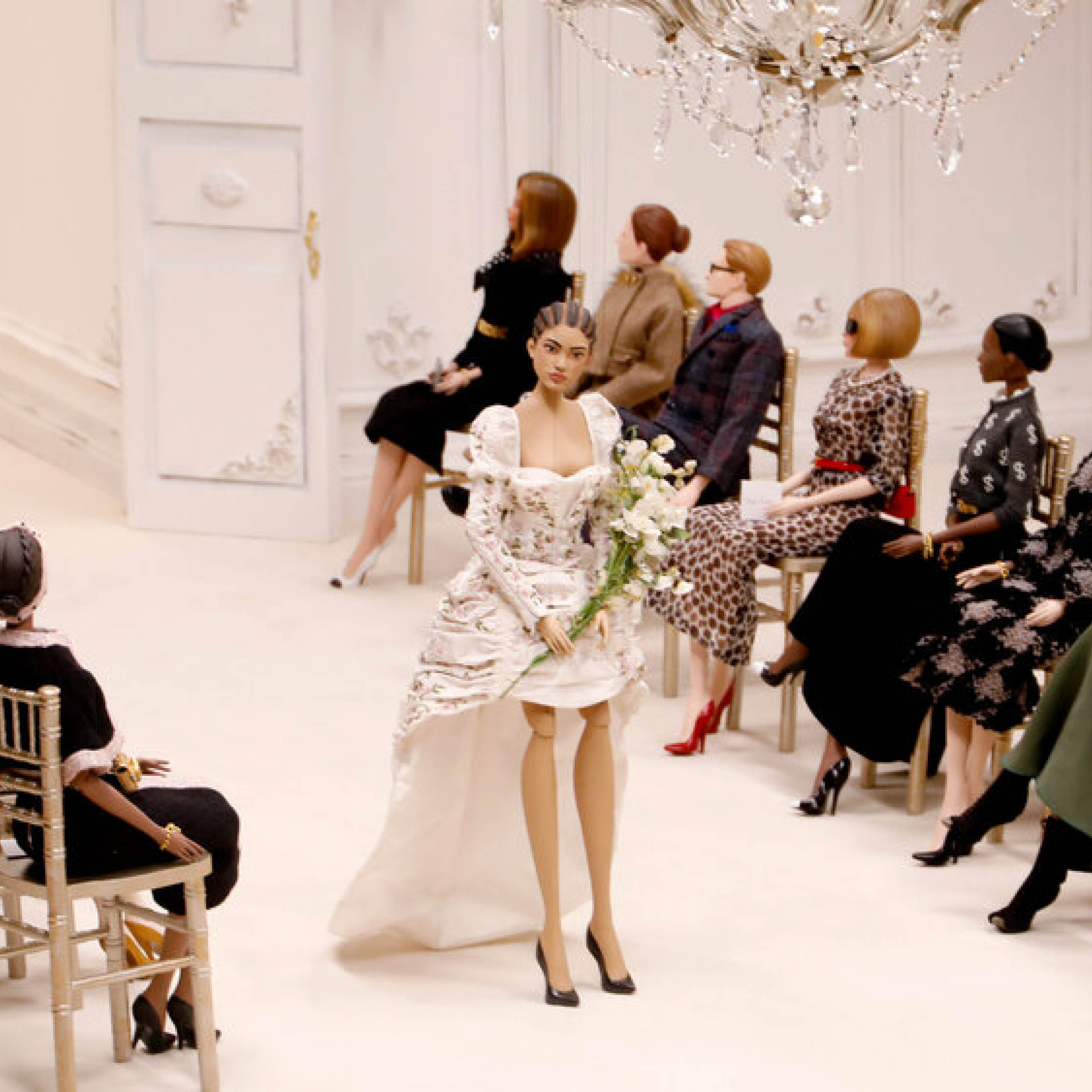 Mini Moschino outfit on the runway.