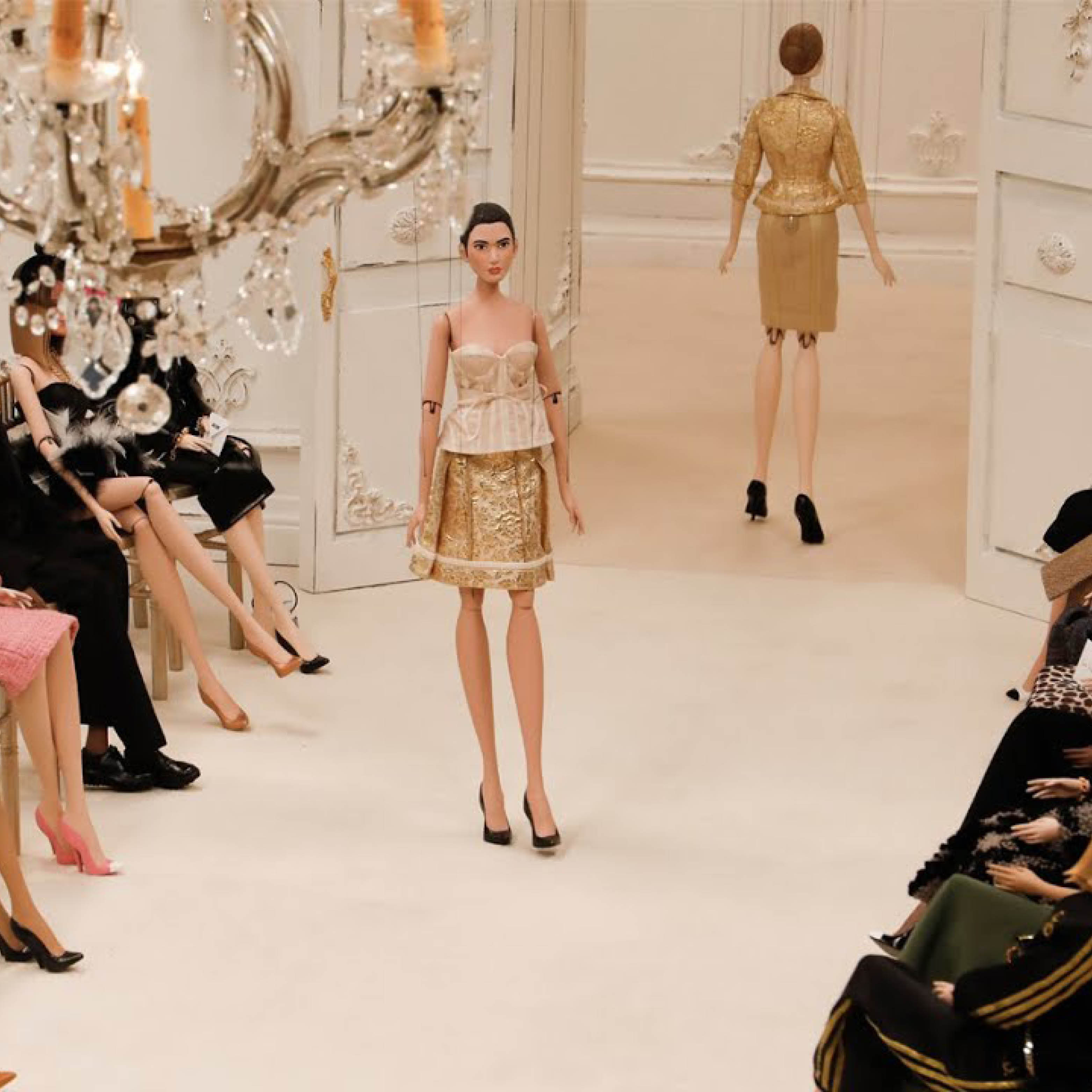 Mini Moschino outfit on the runway.